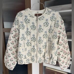 BLANKNYC Block Party Floral Quilted Jacket